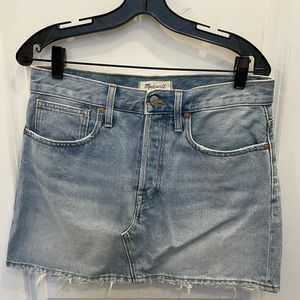 Madewell Light Denim Mini Skirt size 27